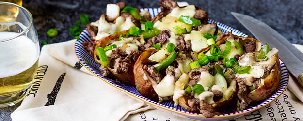 cheesesteak potato skins 1