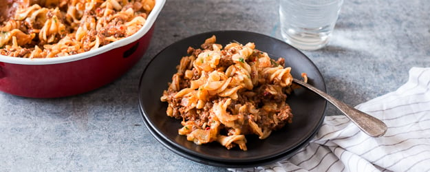 skillet cheeseburger pasta casserole 1