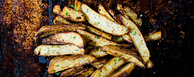 garlic potato wedges 1