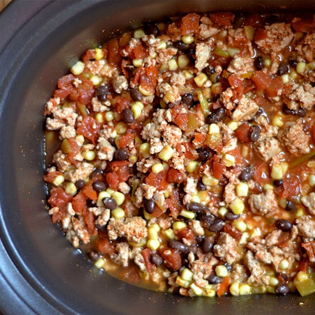 slow cooker southwest turkey tacos 3