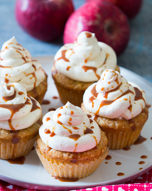 caramel apple cupcakes 3