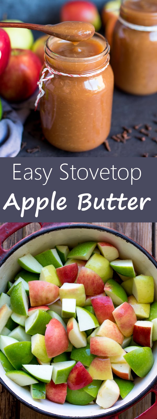 easy stovetop apple butter pin