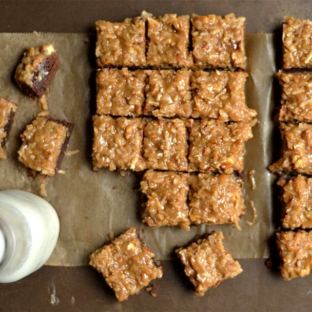 german chocolate brownies 3