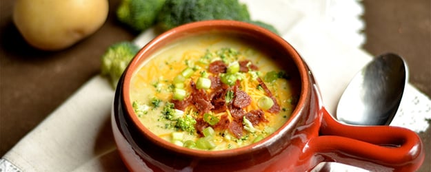 instant pot cheddar broccoli  potato soup 1