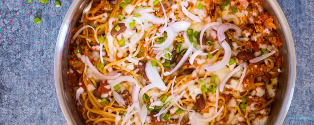 one pot chili pasta skillet 1