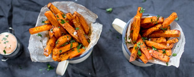 Baked Sweet Potato Fries - CenterCutCook