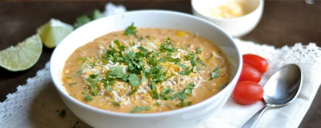 instant pot creamy chicken enchilada soup 1