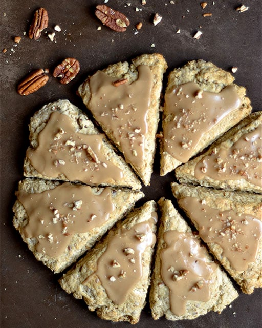 maple oat pecan scones 2