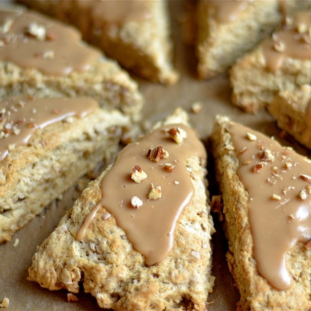 maple oat pecan scones 3