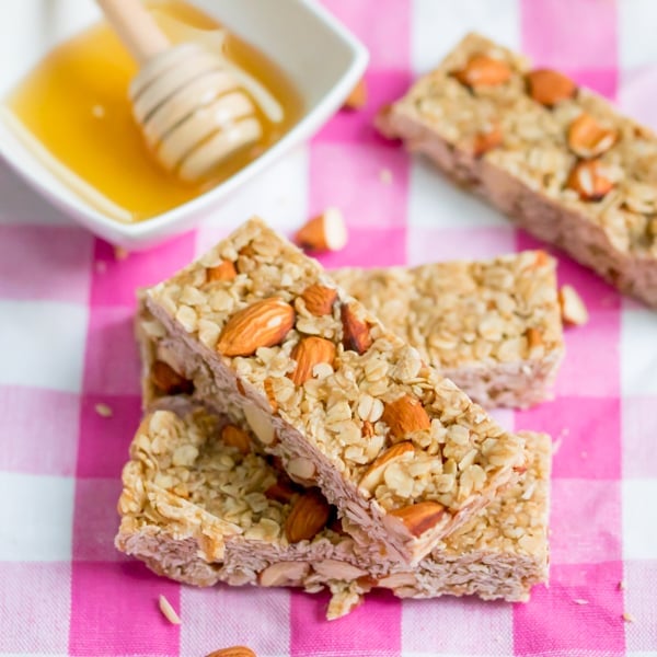 no bake honey granola bars 5