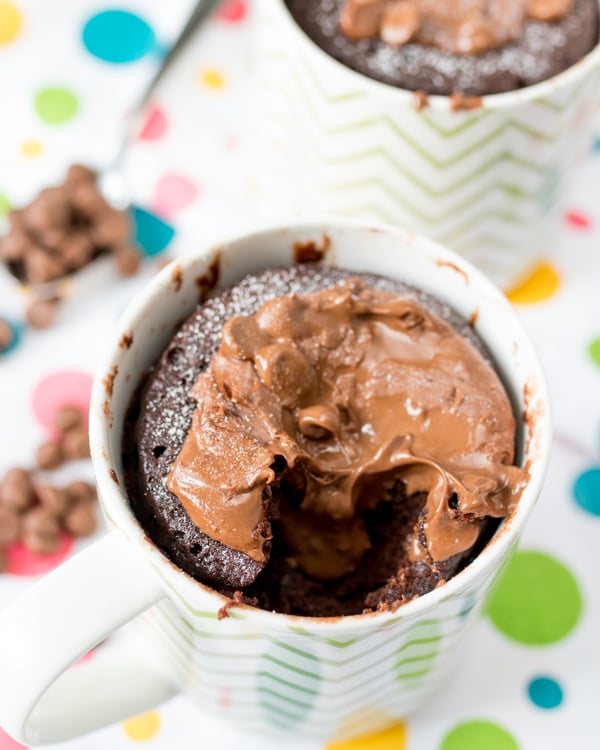 nutella mug cake 2