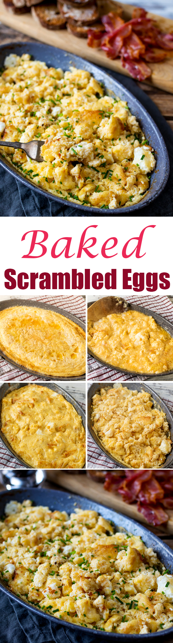 baked scrambled eggs pin