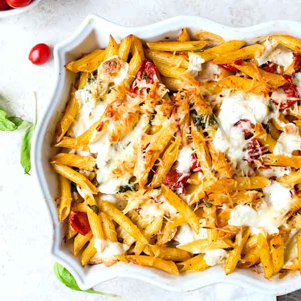 margherita pasta bake 3