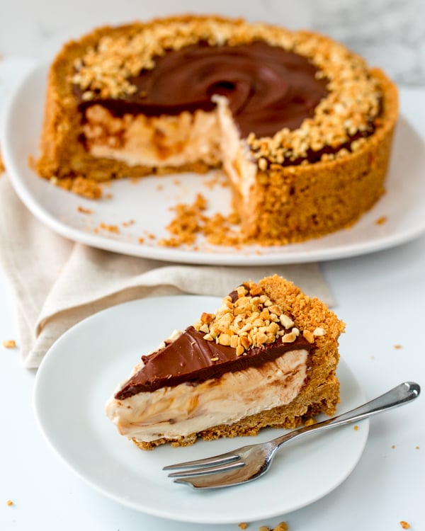 easy nutella salted caramel cheesecake 4