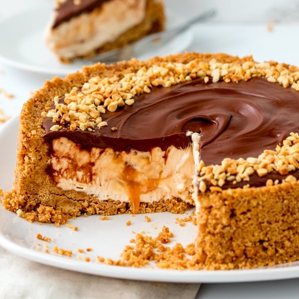 easy nutella salted caramel cheesecake 5