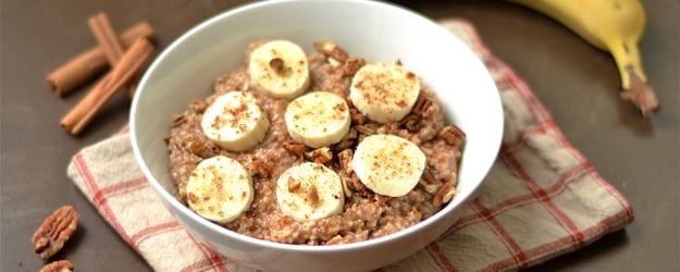 instant pot maple banana bread oatmeal 1