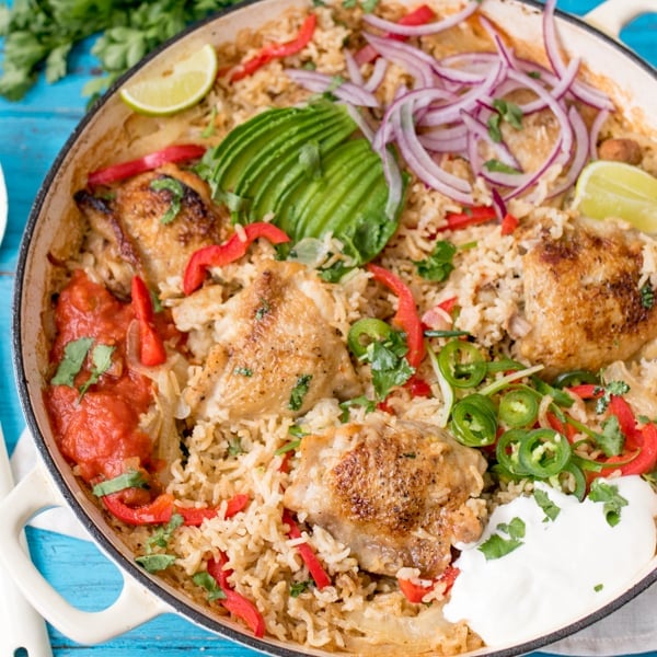 One Pot Mexican Chicken and Rice Recipe