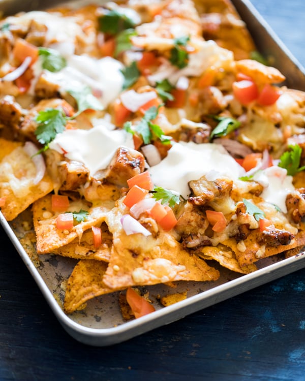 baked bbq chicken nachos 2