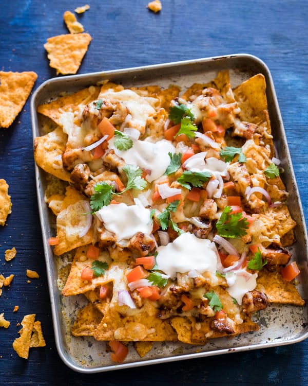 baked bbq chicken nachos 3