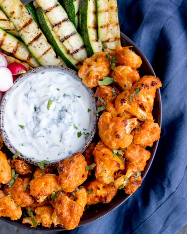 baked buffalo cauliflower wings 2