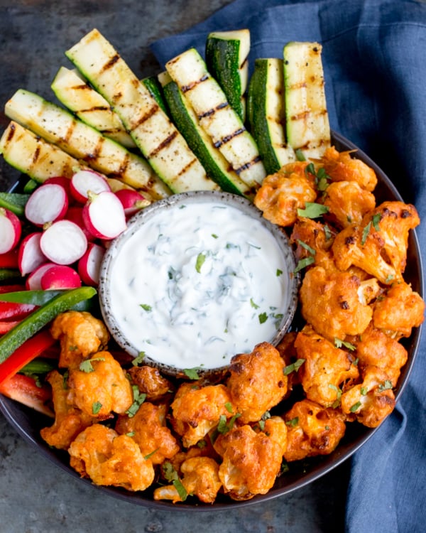 baked buffalo cauliflower wings 3