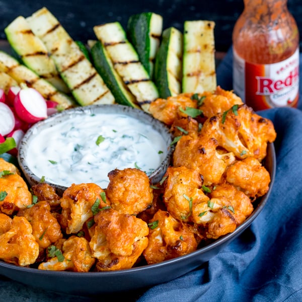 baked buffalo cauliflower wings 4