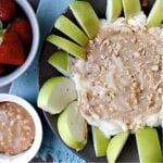 caramel apple pecan cheesecake dip