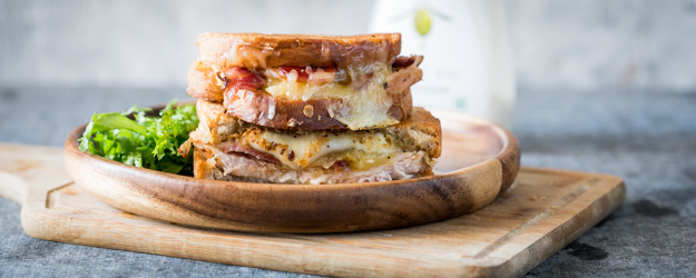 chicken bacon ranch grilled cheese 1