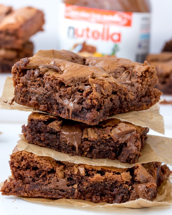 easy nutella brownies 3