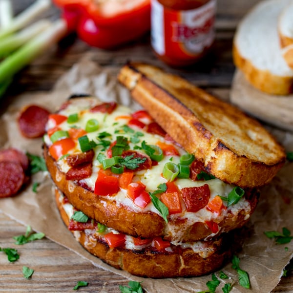 pepperoni pizza grilled cheese 4