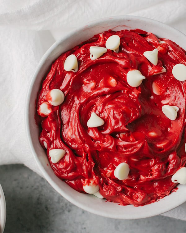 red velvet cake batter dip 2