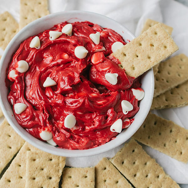 red velvet cake batter dip 3