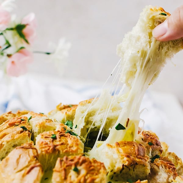 spinach artichoke pull apart bread 3