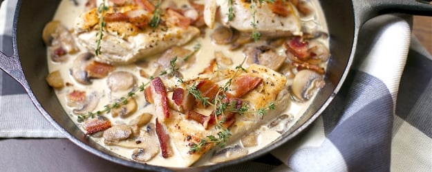 creamy skillet chicken bacon 1