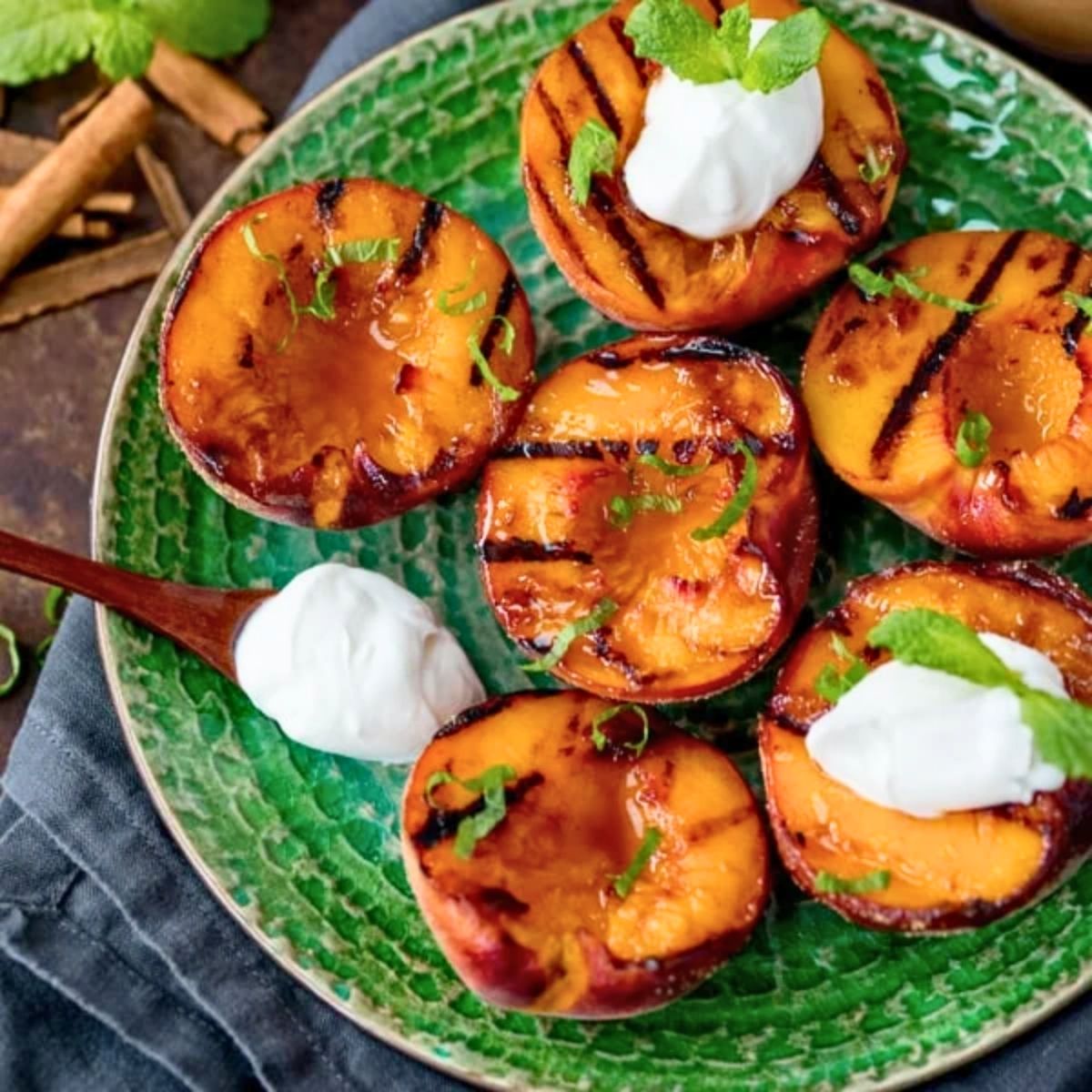 easy grilled peaches recipe