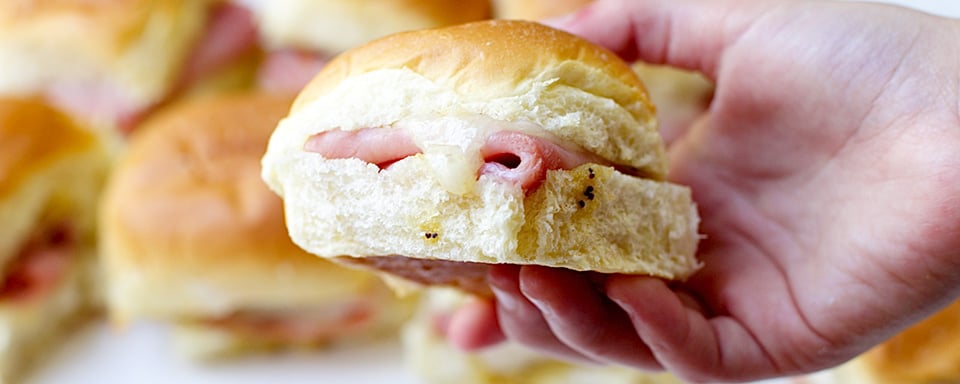 baked ham cheese mini sandwiches 3