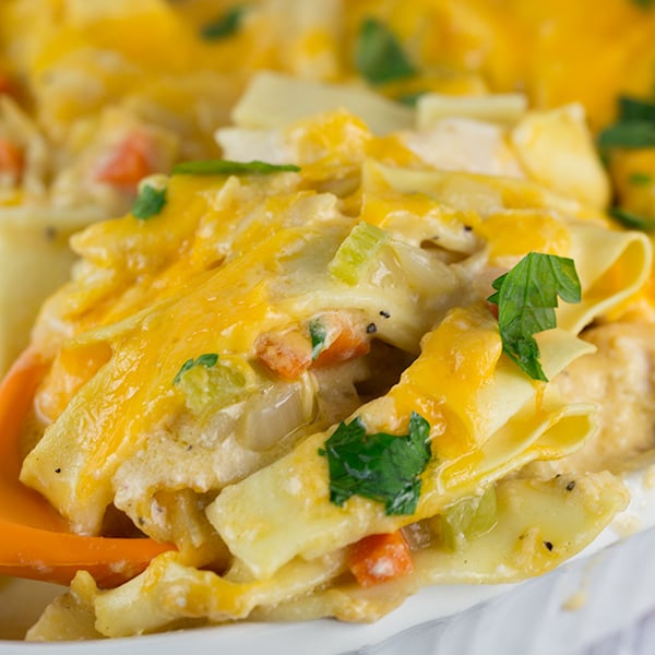 cheesy turkey noodle casserole 2