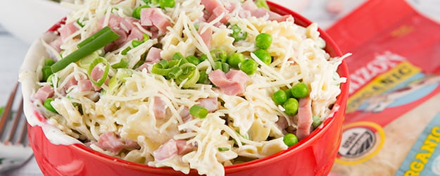 creamy ham cheese pasta salad 1