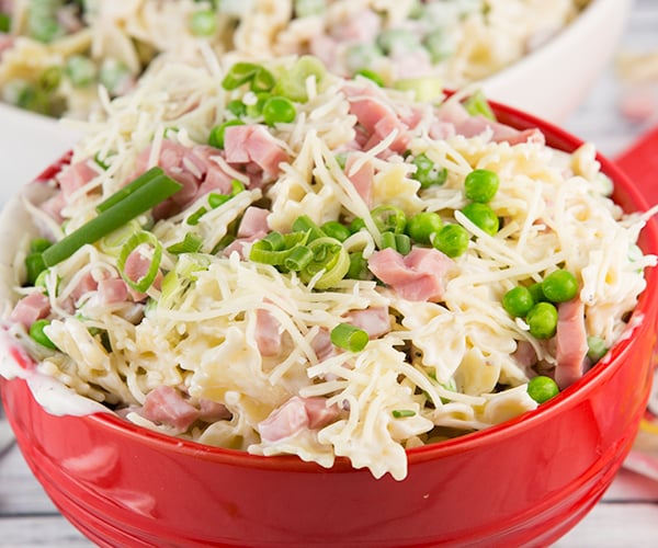 creamy ham cheese pasta salad 4