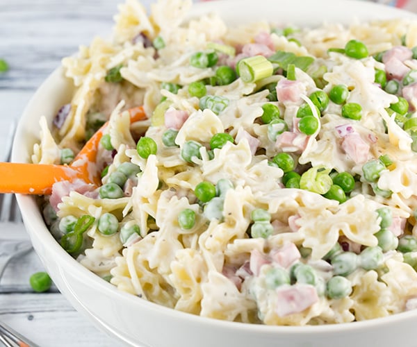 creamy ham cheese pasta salad 5