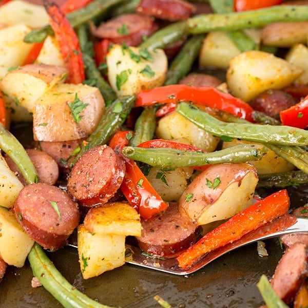 one pan sausage potatoes 6