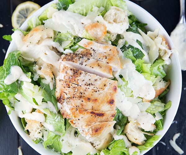 how to make ceasar salad {restaurant style} 7
