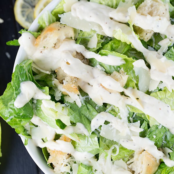 how to make ceasar salad {restaurant style} 8