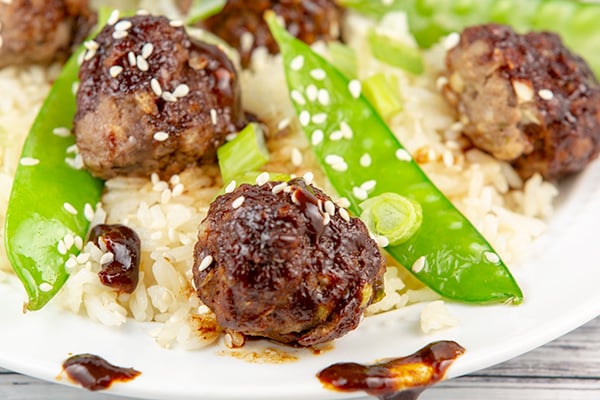 asian glazed meatballs 4