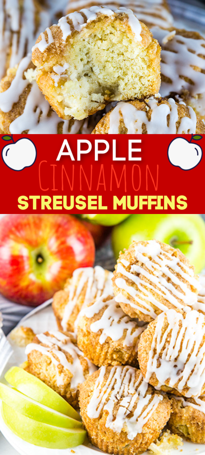 apple cinnamon streusel muffins pinterest