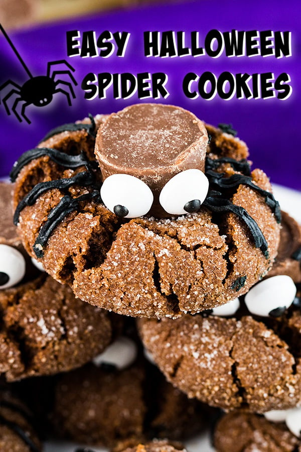 easy halloween spider cookies 2