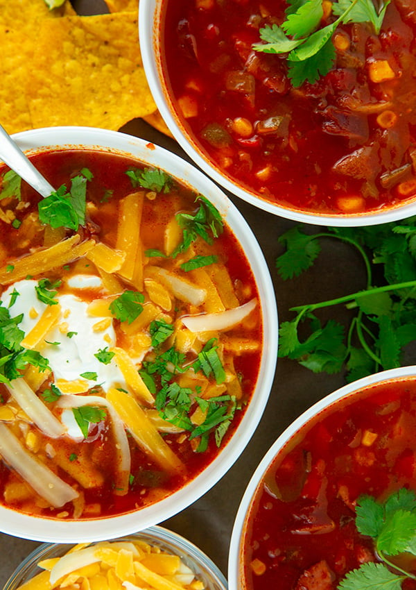 easy instant pot taco soup 5