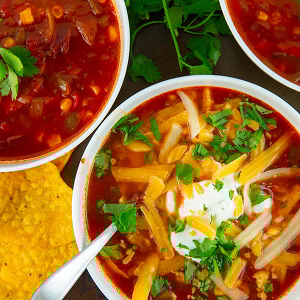 easy instant pot taco soup 6