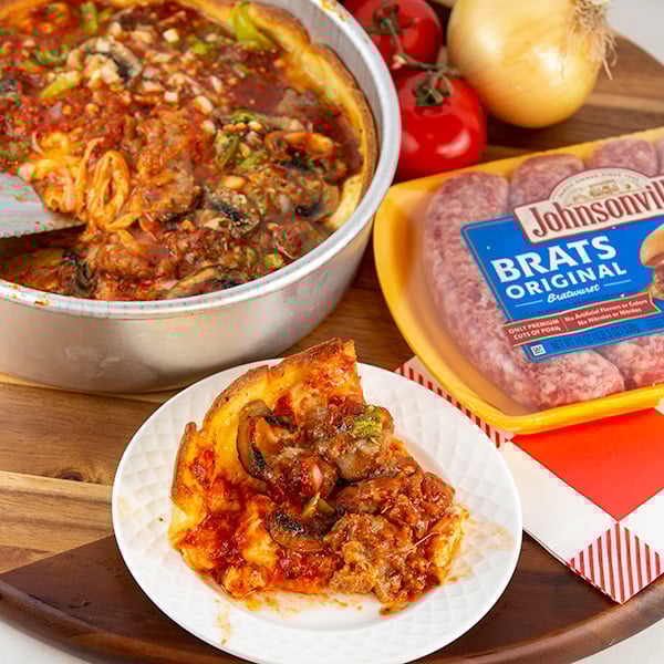 chicago style deep dish brat pizza 11