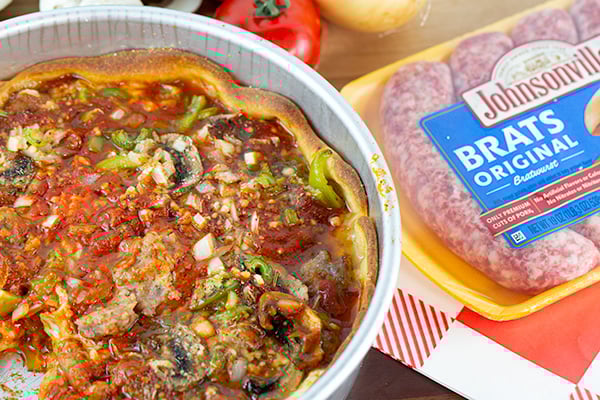 chicago style deep dish brat pizza 3